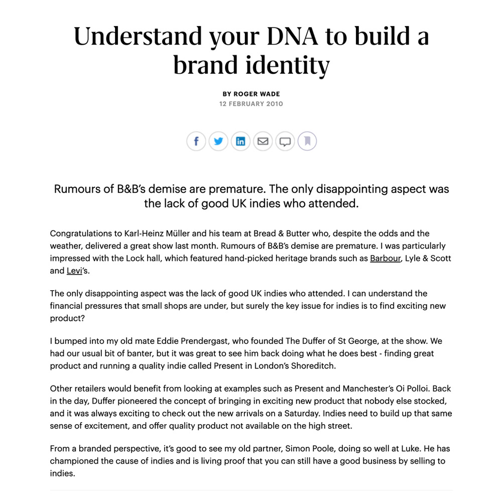 Drapers - Understand your DNA to build a brand identity